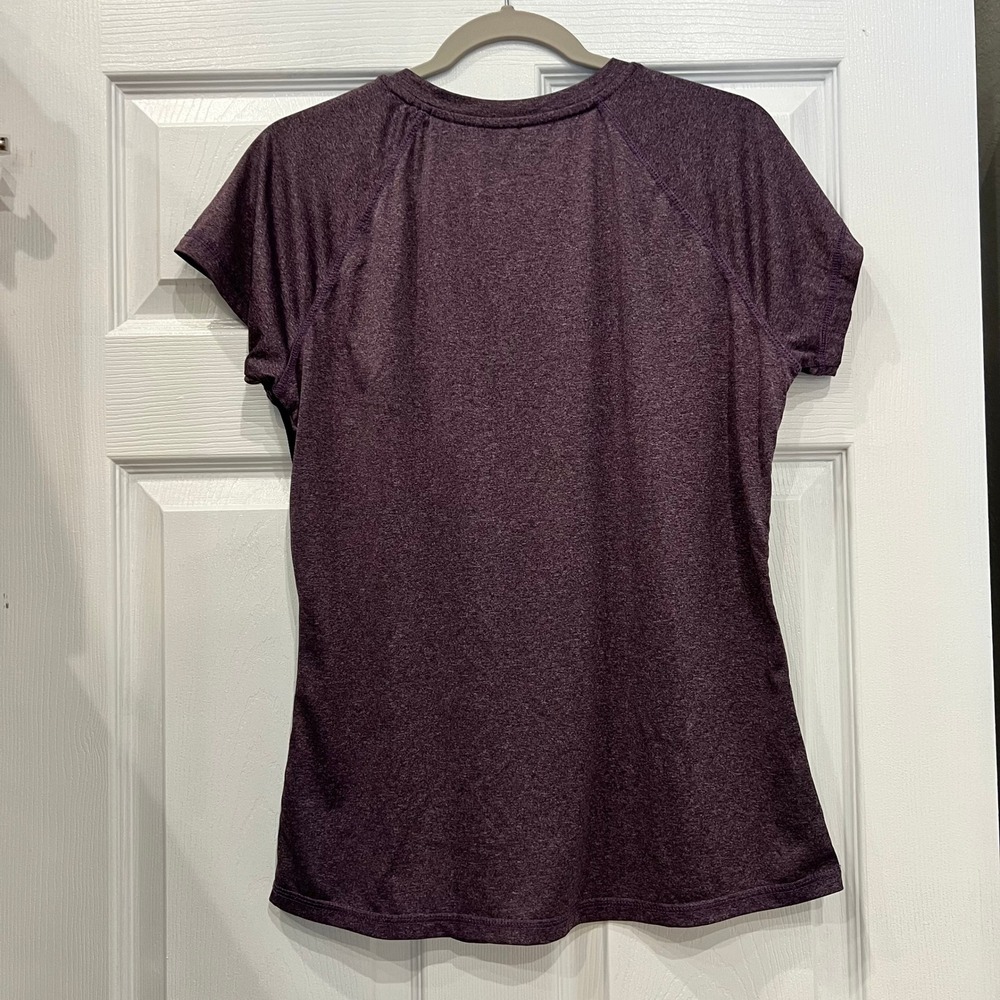 Beverly Hills Polo Club Active Top Purple Polyester Spandex Athletic Heather L - Picture 2 of 7